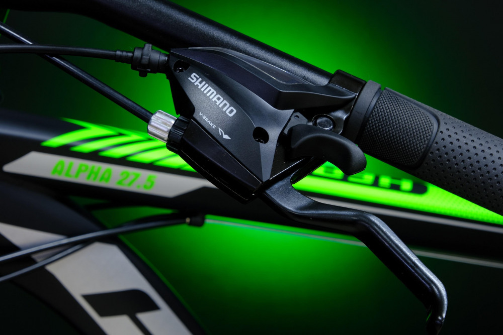 HEAM ALPHA 27,5 Prom Матовый Чёрный/Зелёный рама 19 (на рост 171-182)