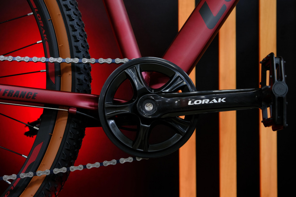 LORAK Fast Brown 27,5 Матовый Красный рама 17 (на рост 155-173)